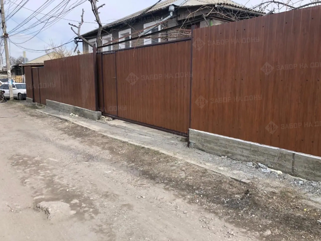 Металлические ворота с калиткой  в Мелитополе